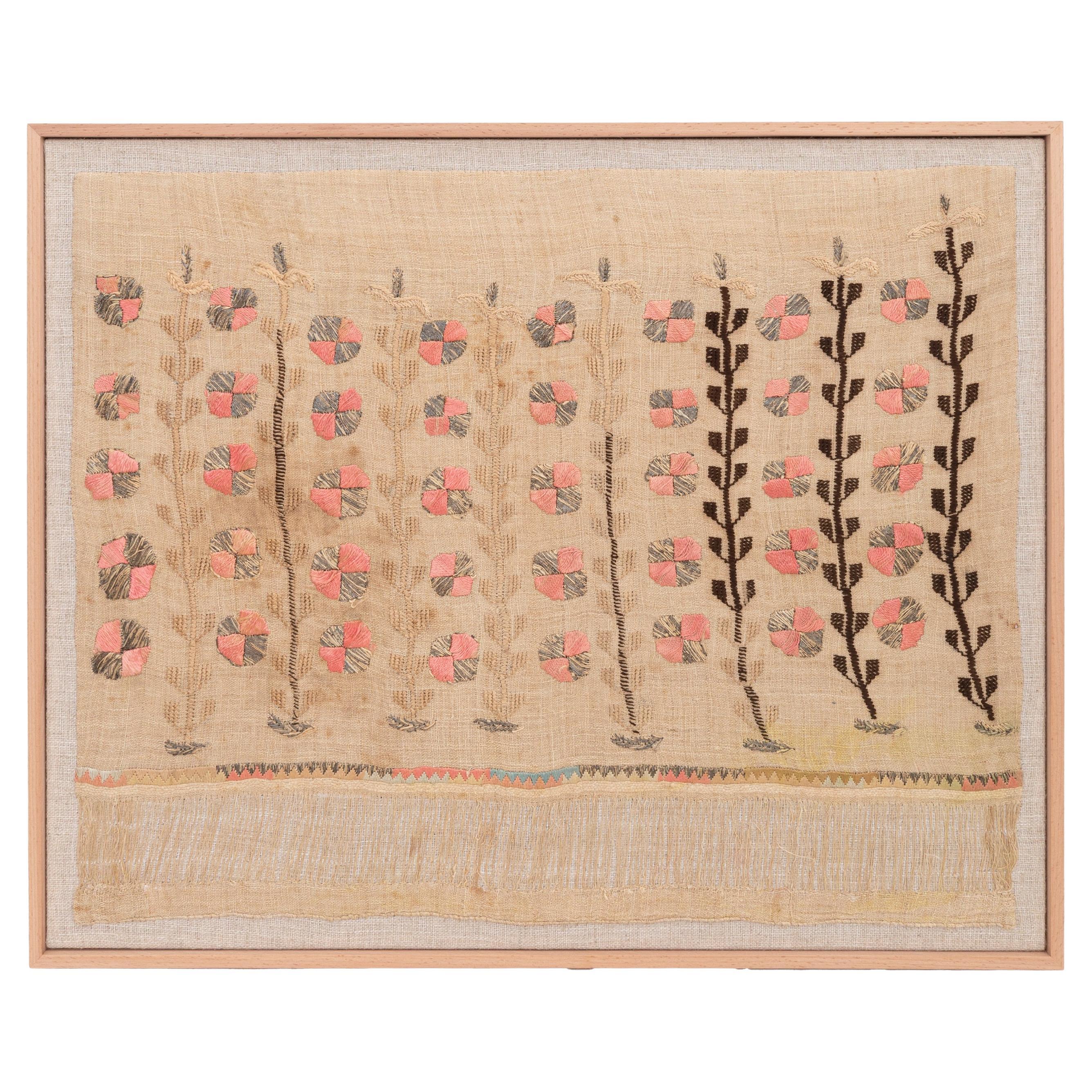 Encadrement d'une ancienne broderie ottomane, A.L.A.C. Turquie