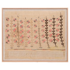 Framed Antique Ottoman Emboidery, L 19th C. Turkey