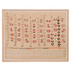 Framed Antique Ottoman Emboidery, L 19th C. Turkey