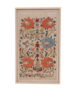 Framed Antique Ottoman Embroidery, 19th C.