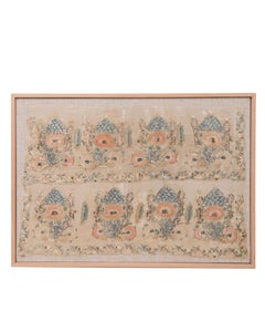 Framed Antique Ottoman Embroidery, 19th C.
