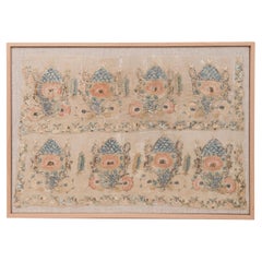 Framed Antique Ottoman Embroidery, 19th C.
