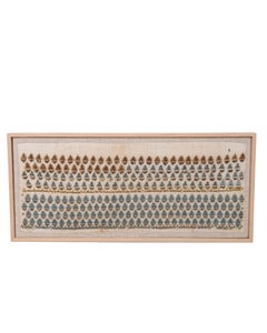 Framed Antique Ottoman Embroidery Fragment , Late 19th Century.