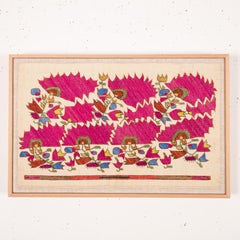 Framed Antique Ottoman Greek Towel End, 19th C.