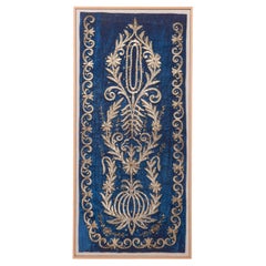 Framed Antique Ottoman Metallic Embroidery, Early 20th C.