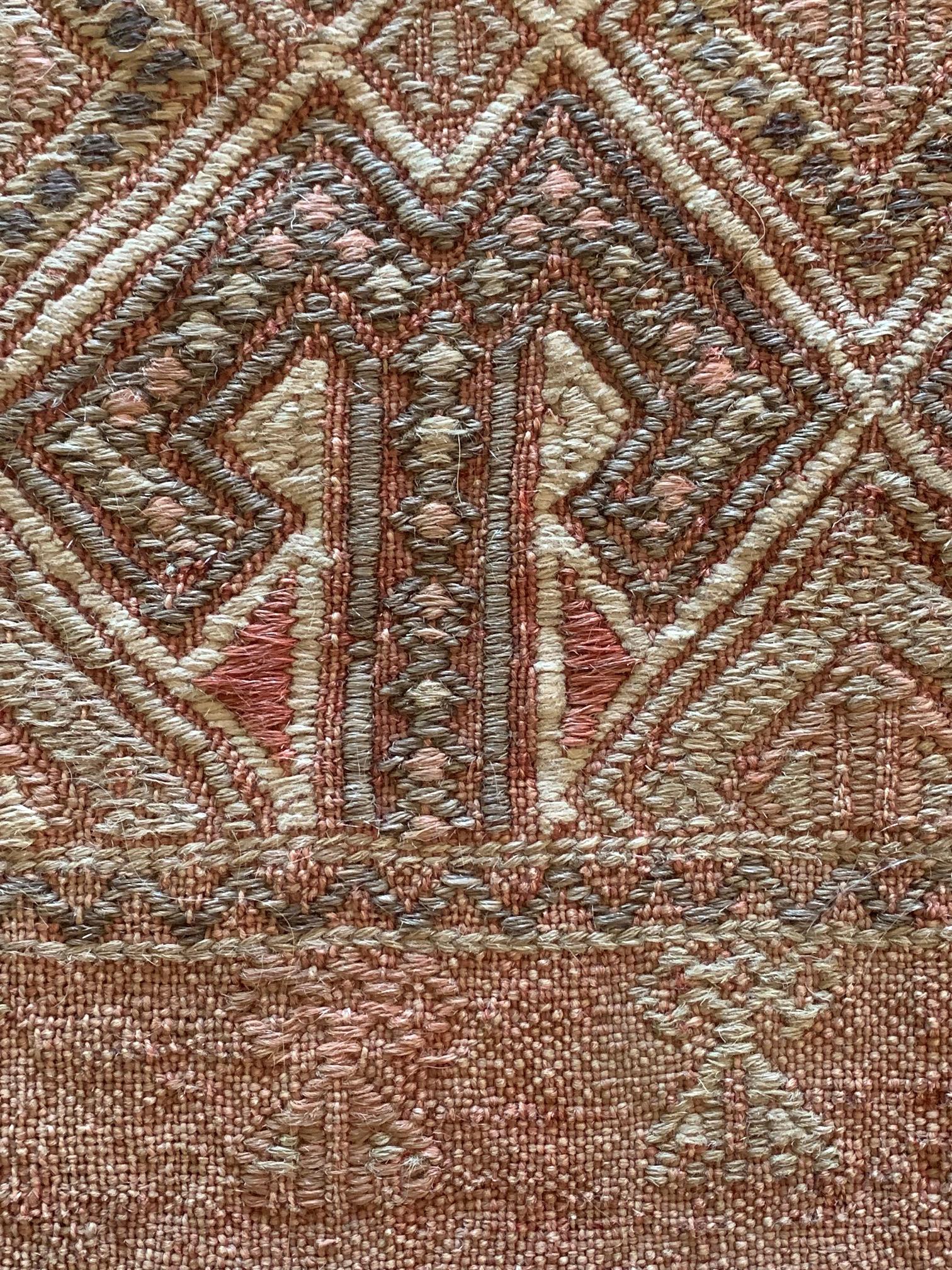 19th Century Framed Antique Turkish Tribal Textile Fragment