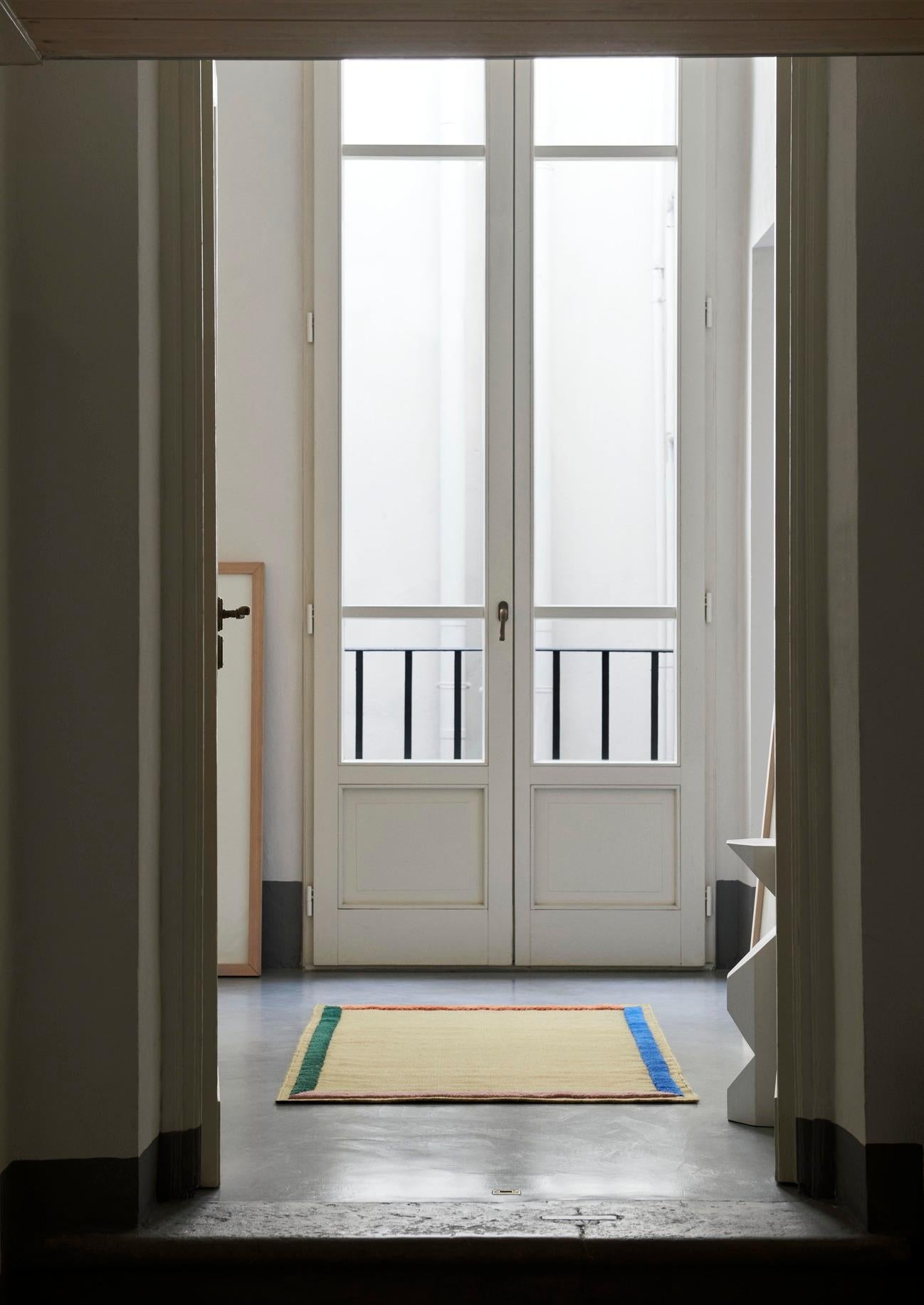 Framed AP13 Rug, Sisal, Designed by All the Way to Paris for &T In New Condition For Sale In Dubai, AE