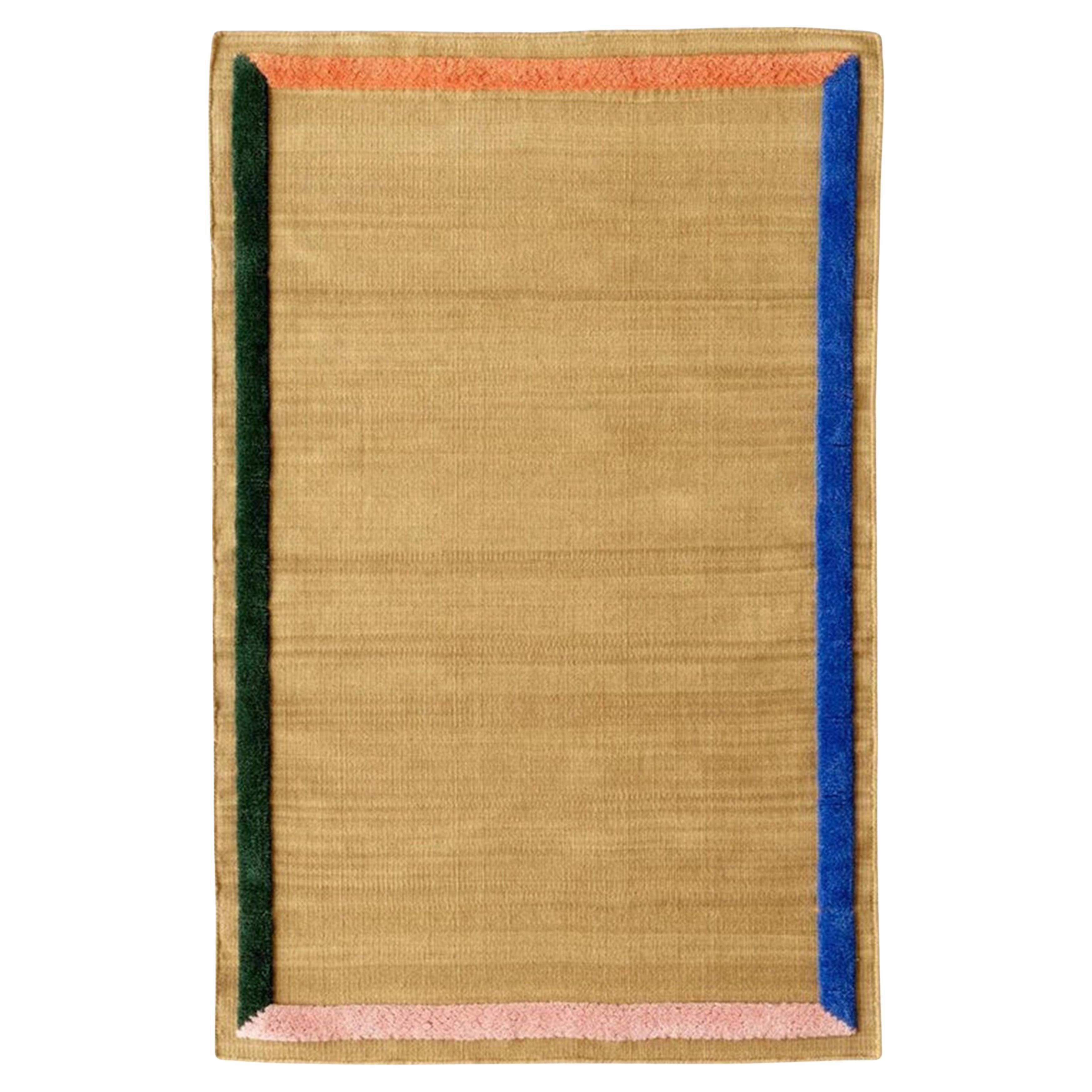 Gerahmter AP13-Teppich, Sisal, entworfen von All the Way to Paris für &T im Angebot