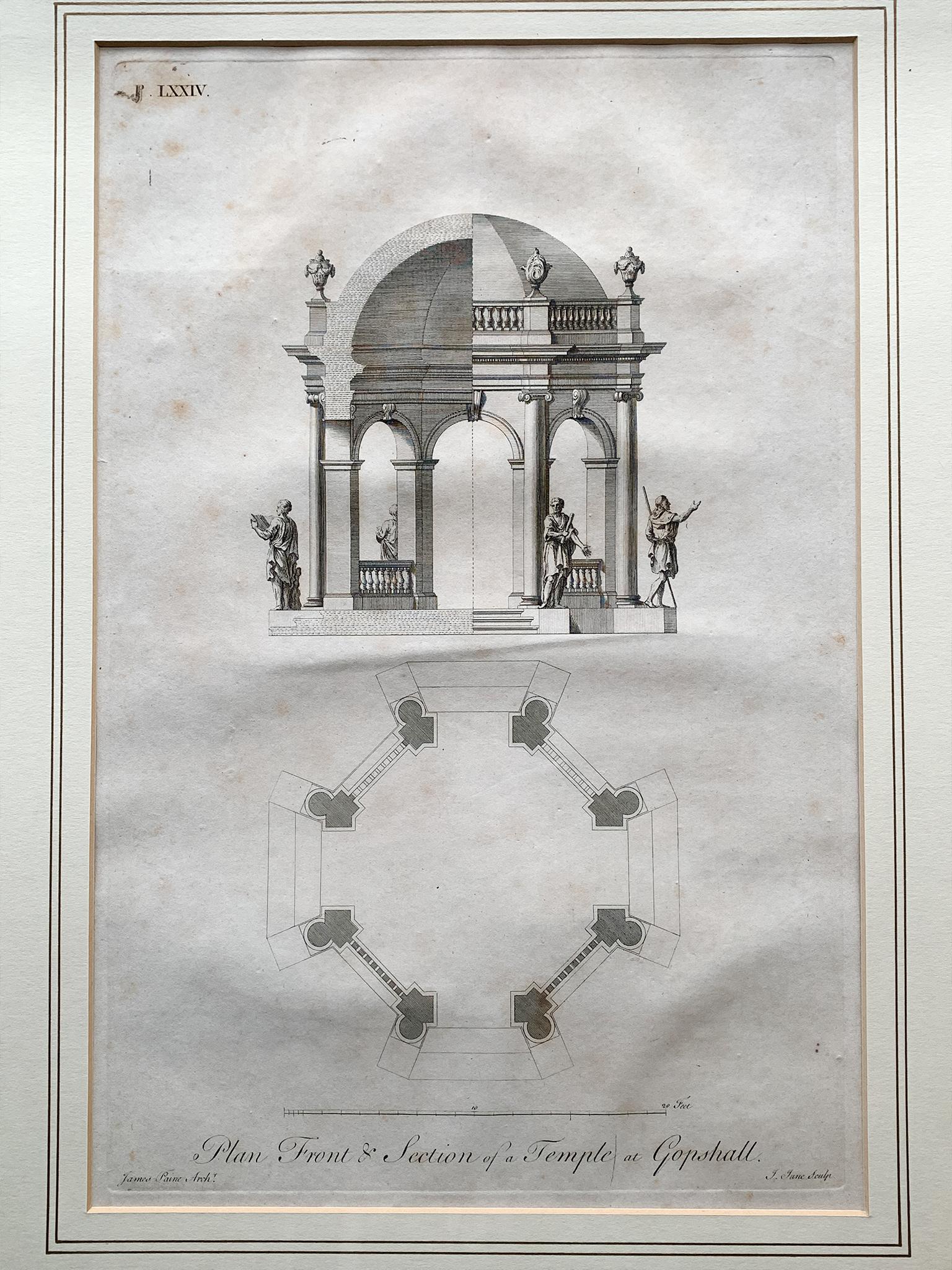 Framed Architectural Engravings, a Set of 10 9