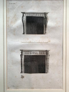Framed Architectural Engravings, a Set of 10