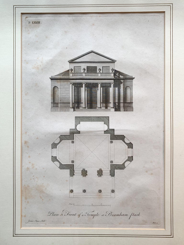 European Framed Architectural Engravings, a Set of 10 For Sale
