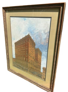 Framed Architectural Rendering by Lang and Witchell Circa 1920
