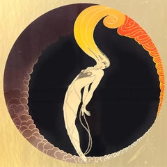 Framed Art Déco Fine Art bondage Poster by Erté, 1970s