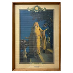Art Decó Enmarcado Maxfield Parish Edison Mazda Enchantment Calendar Top Print