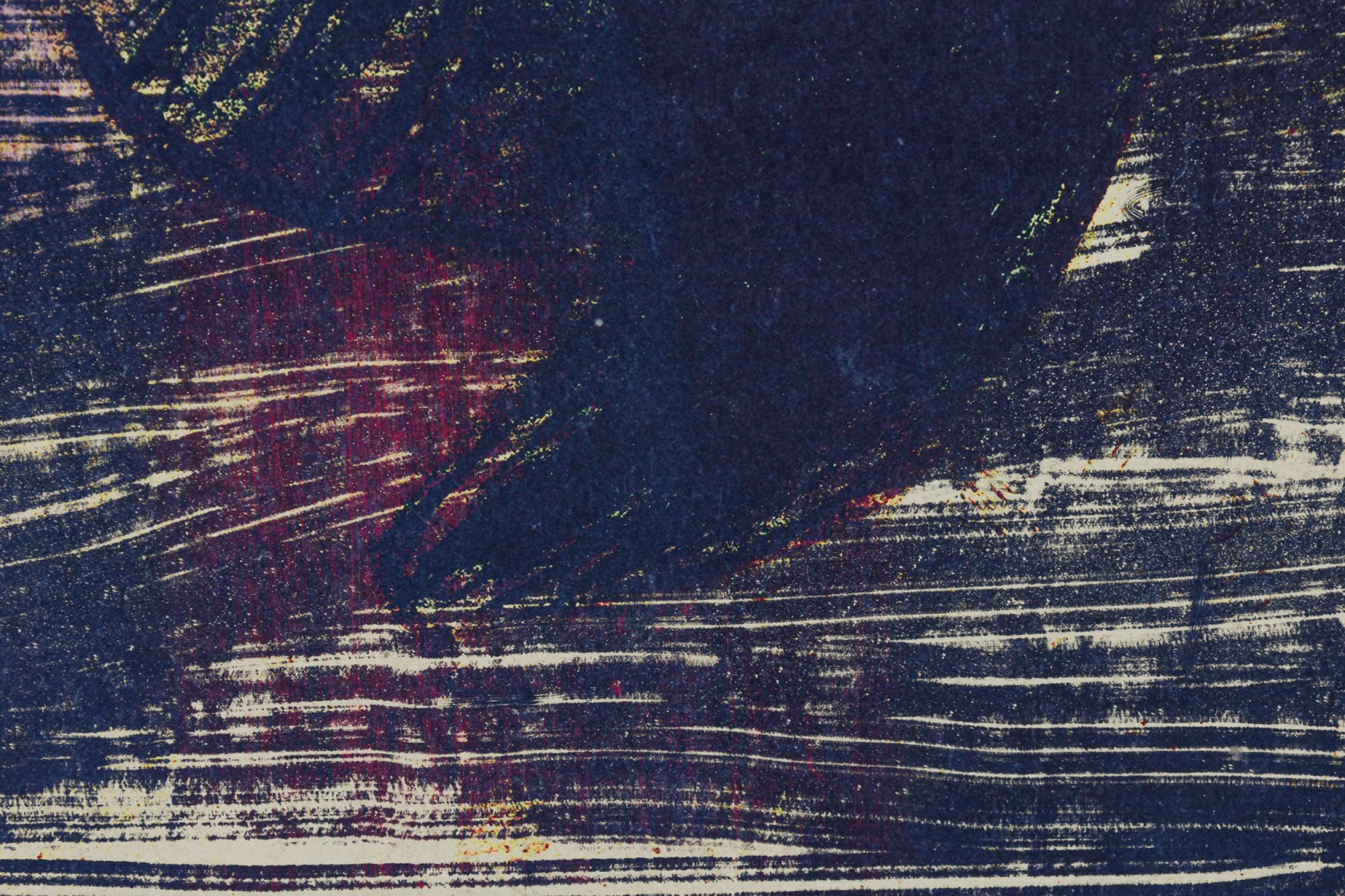 Framed Art Nouveau Style Abstract Genre Scene Print of a Woman in a Bedroom (19. Jahrhundert) im Angebot