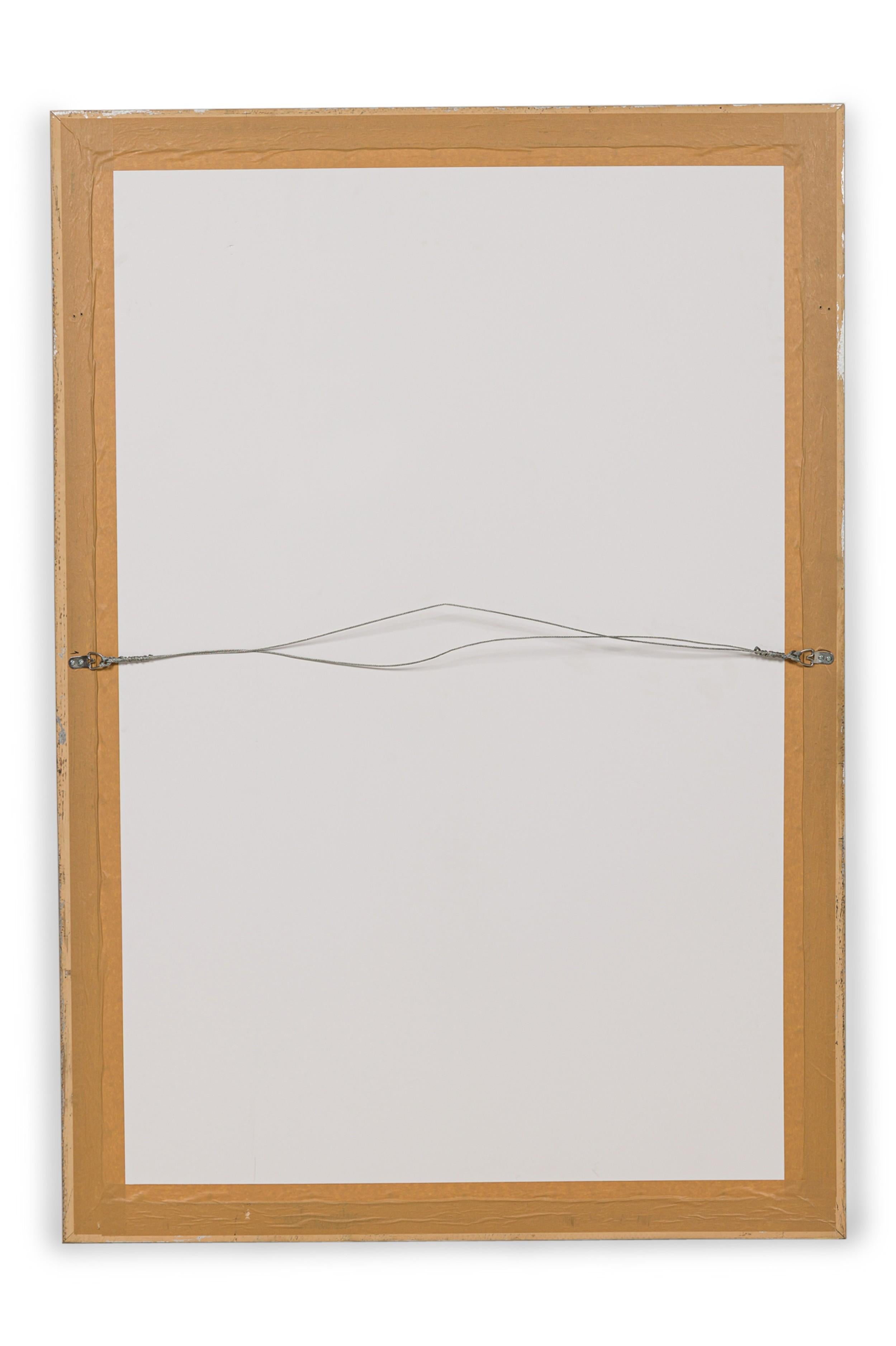 Framed Art Nouveau Style Abstract Genre Scene Print of a Woman in a Bedroom (Gold) im Angebot