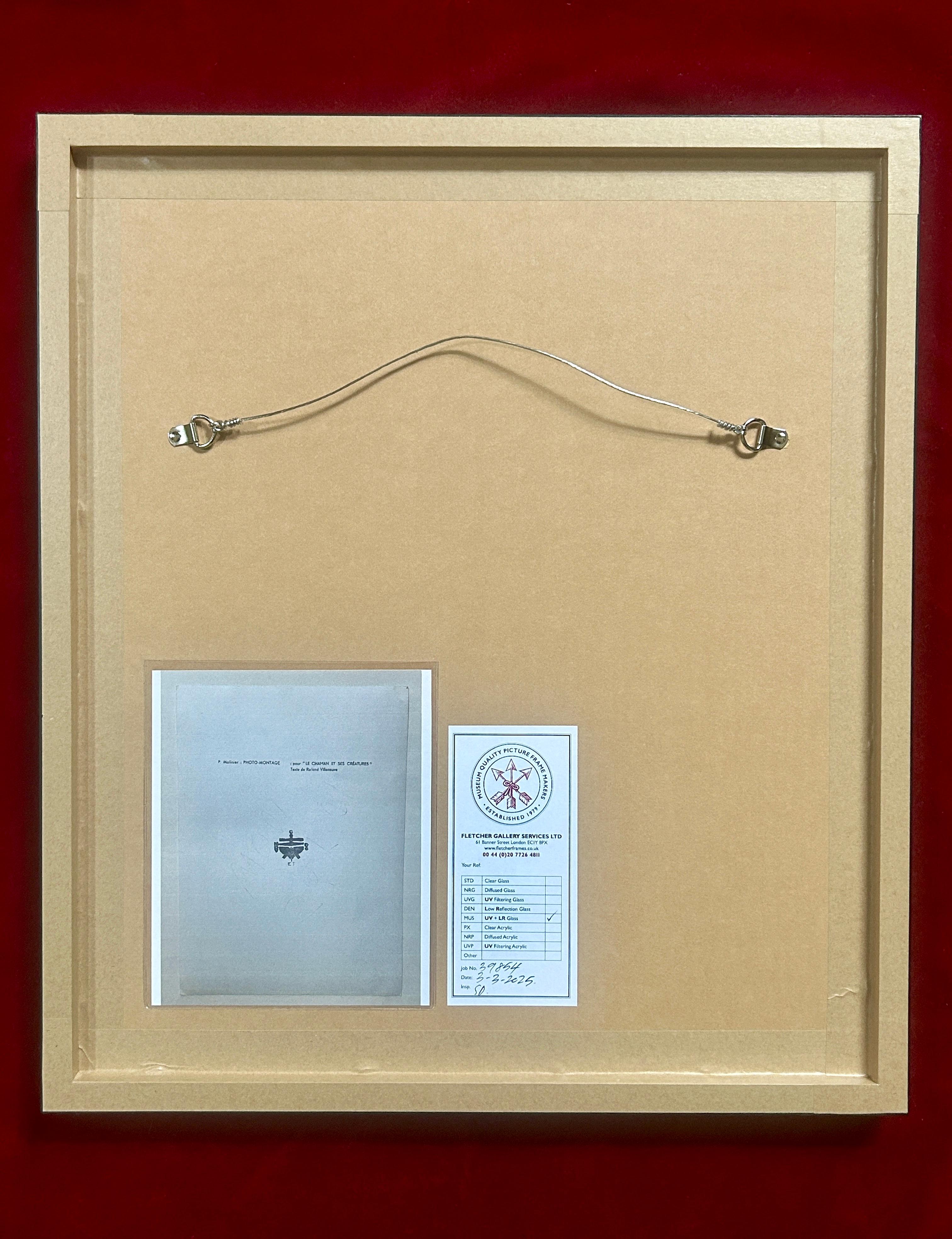 Framed Artist Proof Print by Pierre Molinier from The Shaman and His Creatures In Excellent Condition For Sale In London, GB