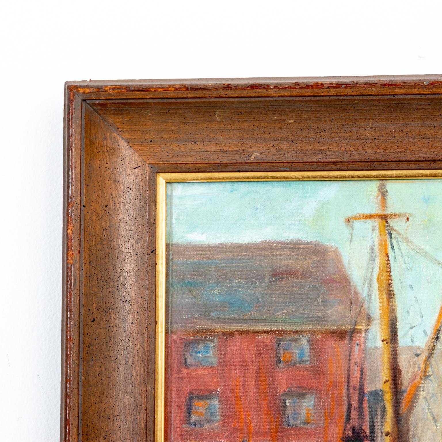 Early 20th Century Framed Artwork by Emile Gruppe For Sale