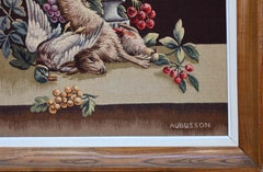 Framed Aubusson tapestry panel – Still life with game and fruit – No. 1684