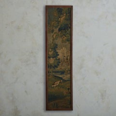 Framed Aubusson Verdant Tapestry, France 18th Century