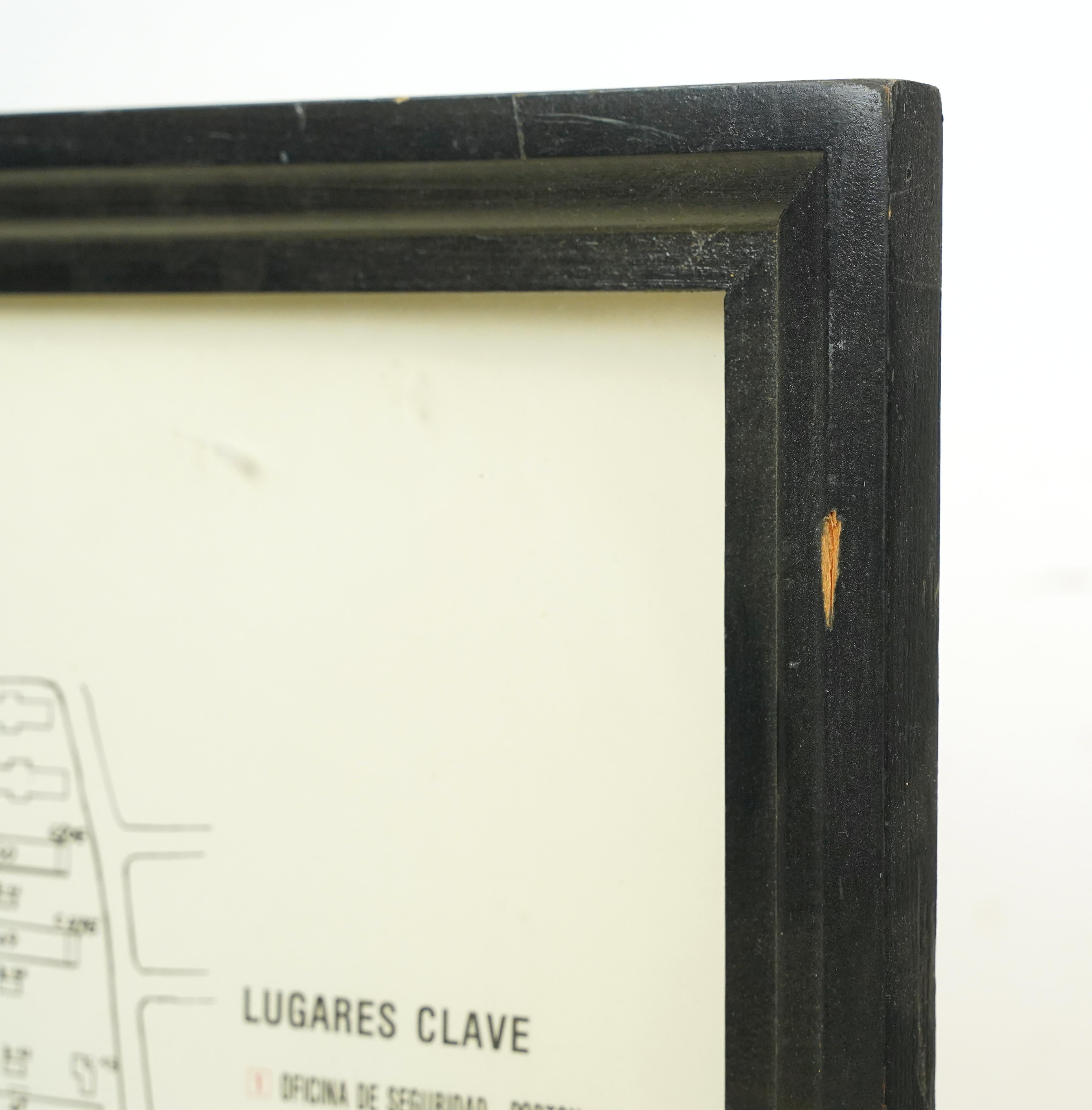 Framed Belmont Park Racetrack Barn Area Guide Map For Sale 1