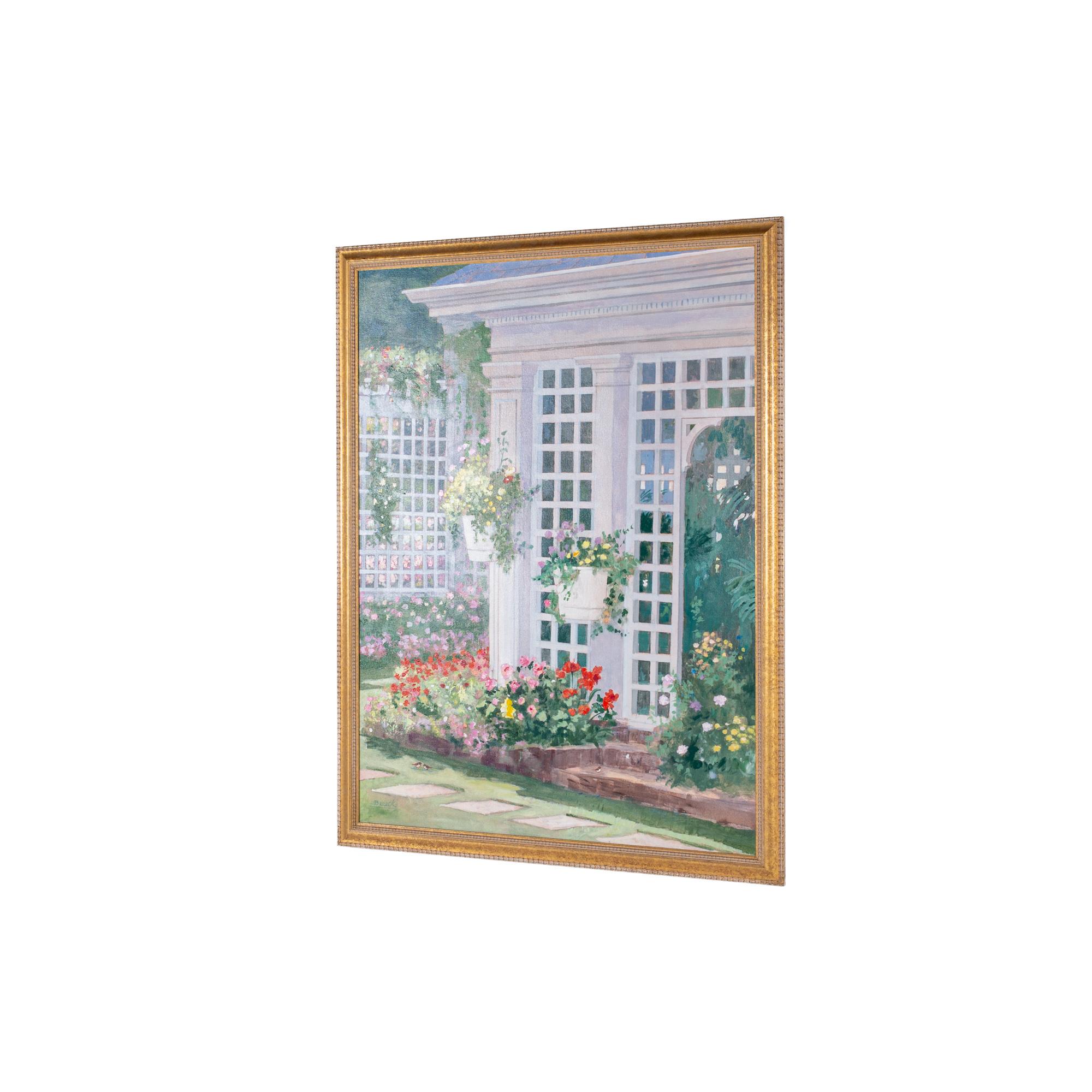 Modern Framed Berecks Garden Print For Sale