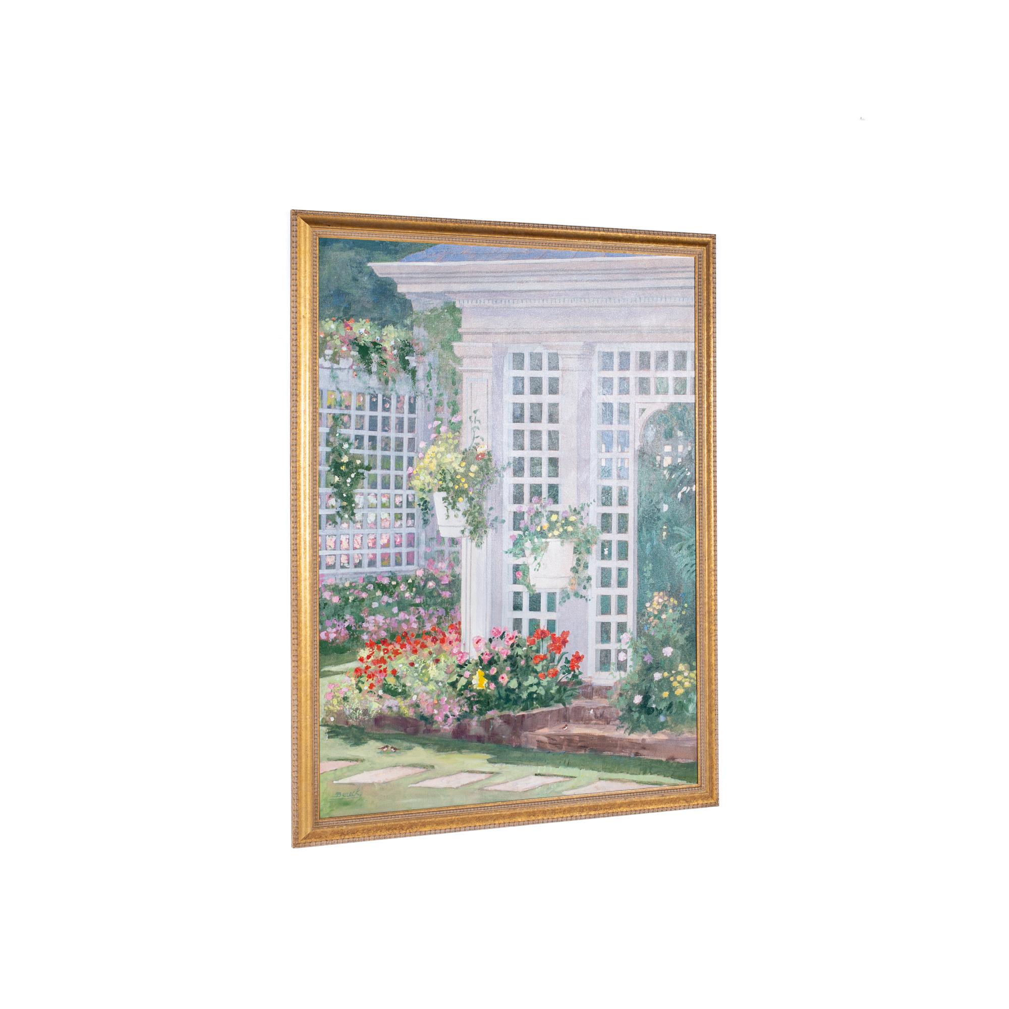 American Framed Berecks Garden Print For Sale