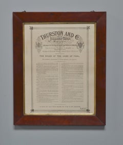 Regole del biliardo incorniciate Casa di campagna Set di 3 regole vittoriane