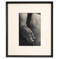 Eliografia in bianco e nero del David di Michelangelo incorniciata - CIRCA 1940