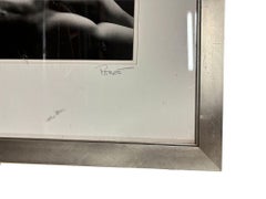 Stampa fotografica di figura nuda in bianco e nero con cornice