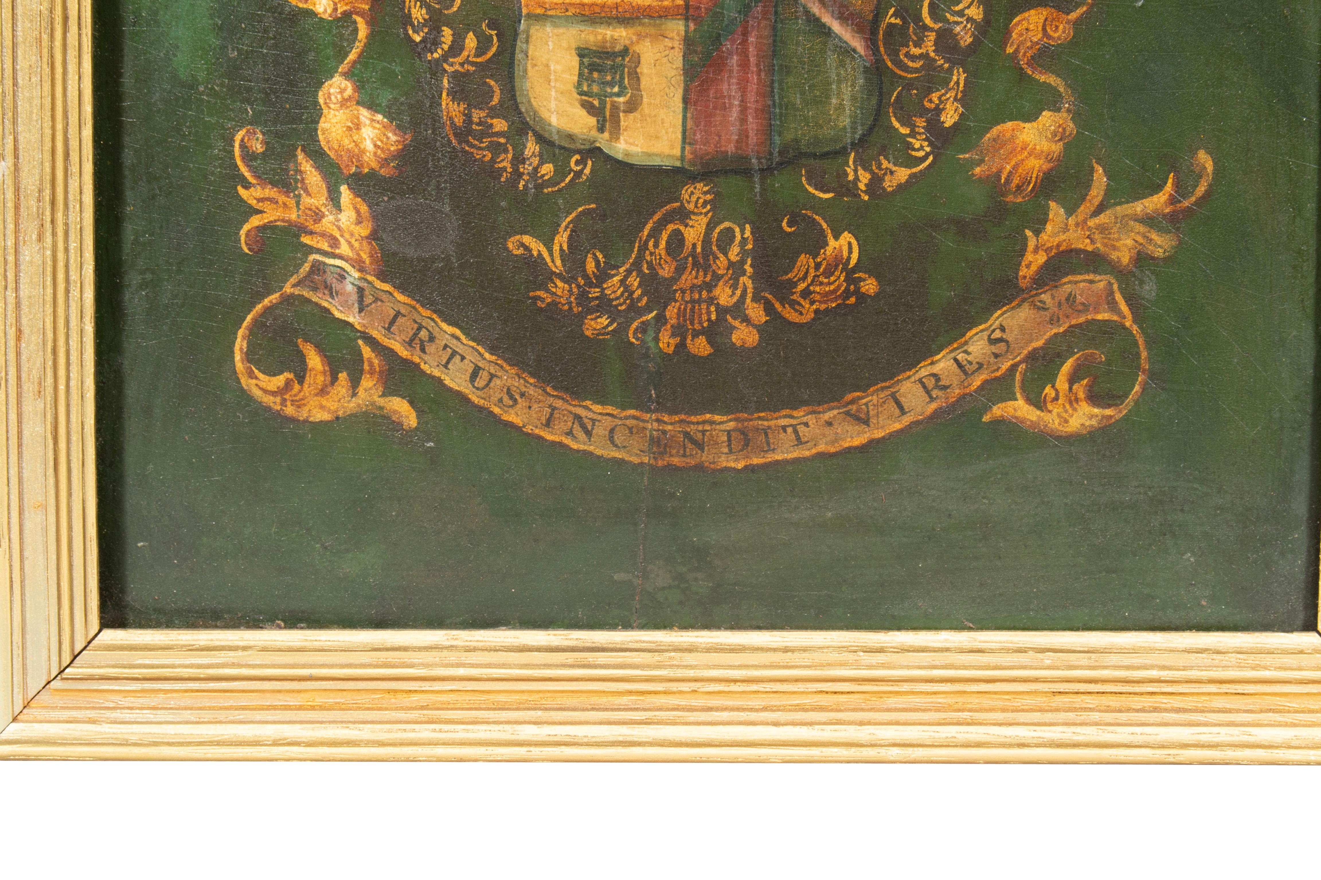 Gerahmtes britisches Wappen im Zustand „Gut“ im Angebot in Essex, MA