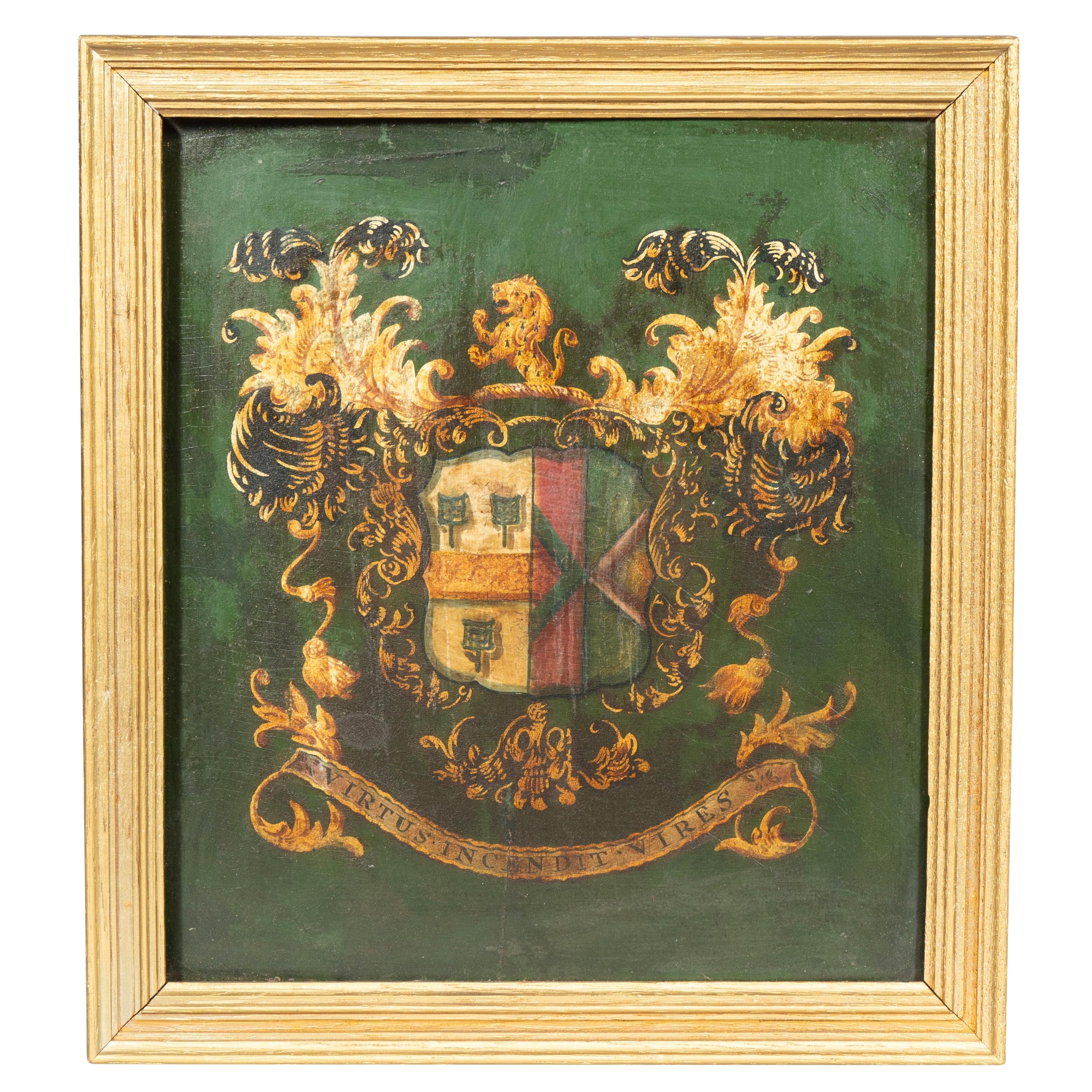 Gerahmtes britisches Wappen im Angebot