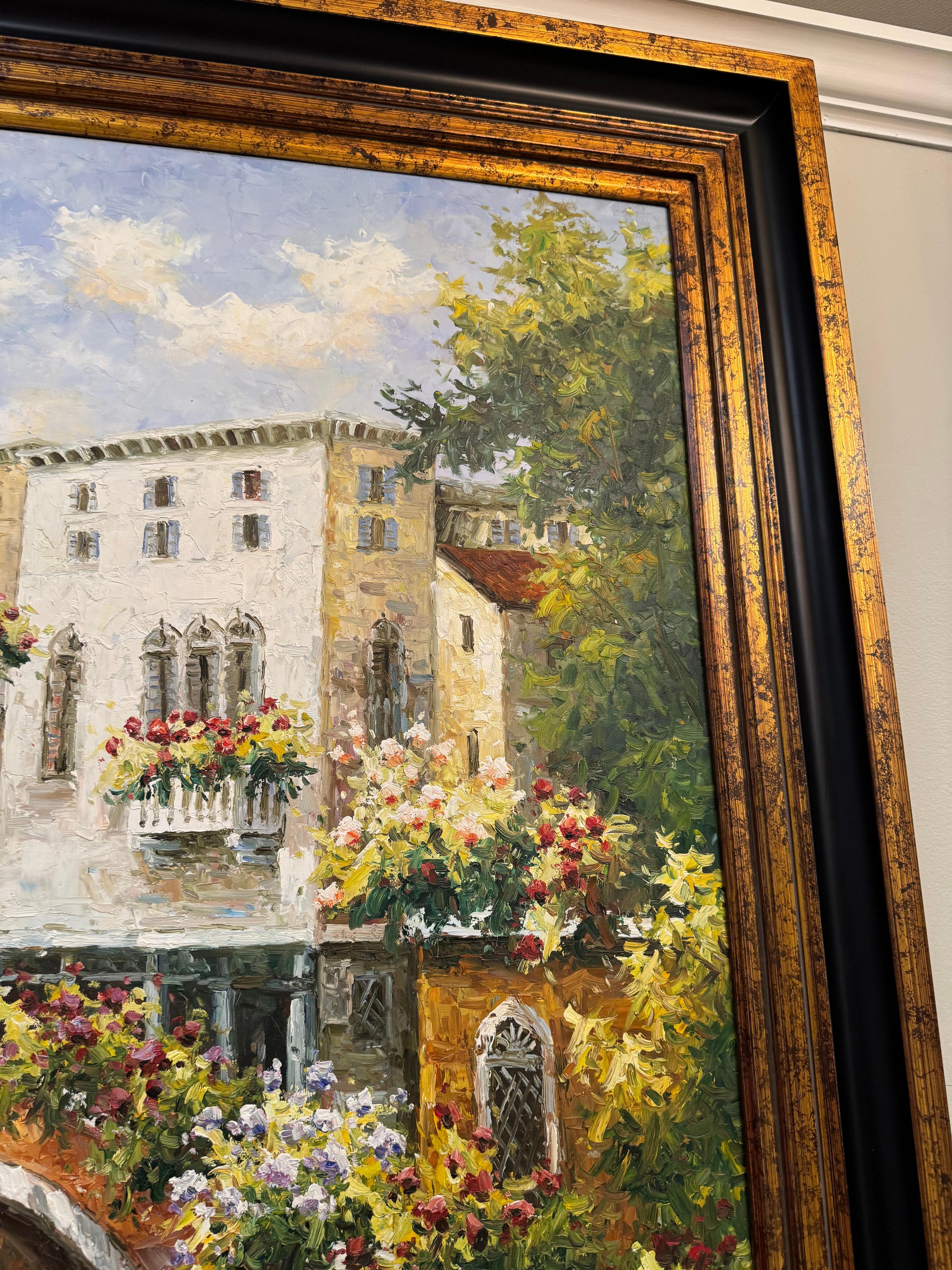 Quadro originale incorniciato di Canale di Venezia di Ranmondo in vendita 5