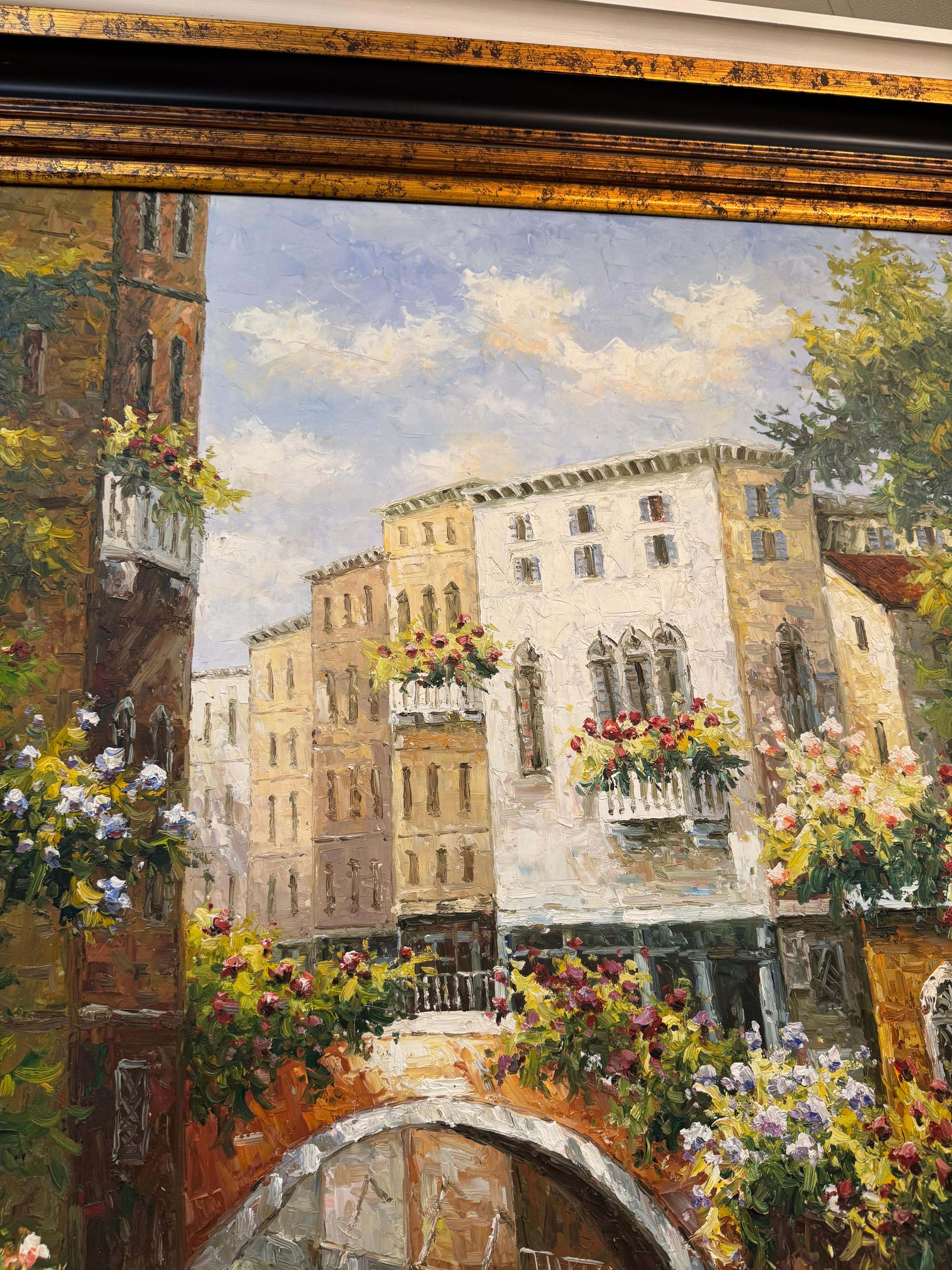 Quadro originale incorniciato di Canale di Venezia di Ranmondo in vendita 6