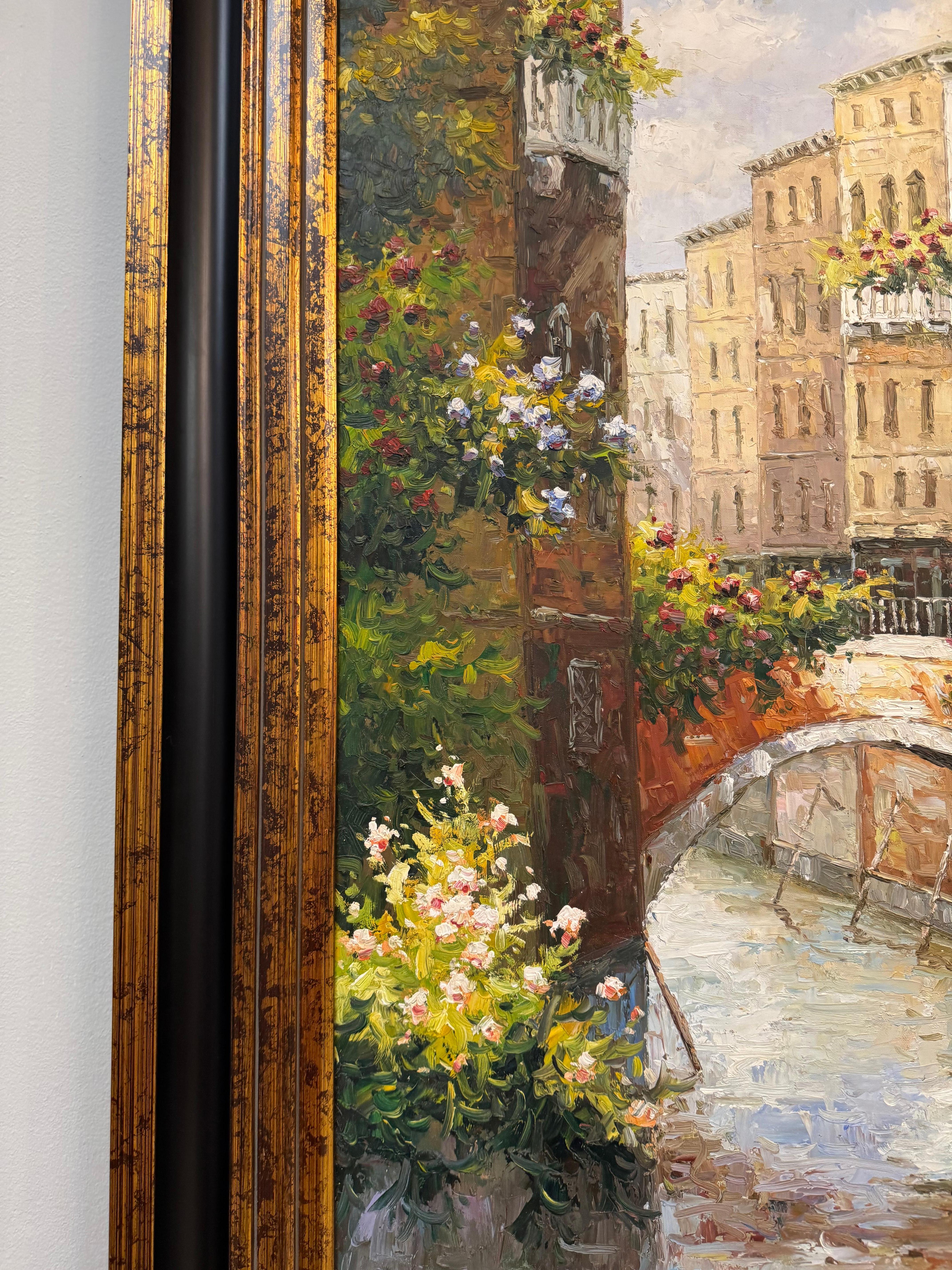 Quadro originale incorniciato di Canale di Venezia di Ranmondo in vendita 8