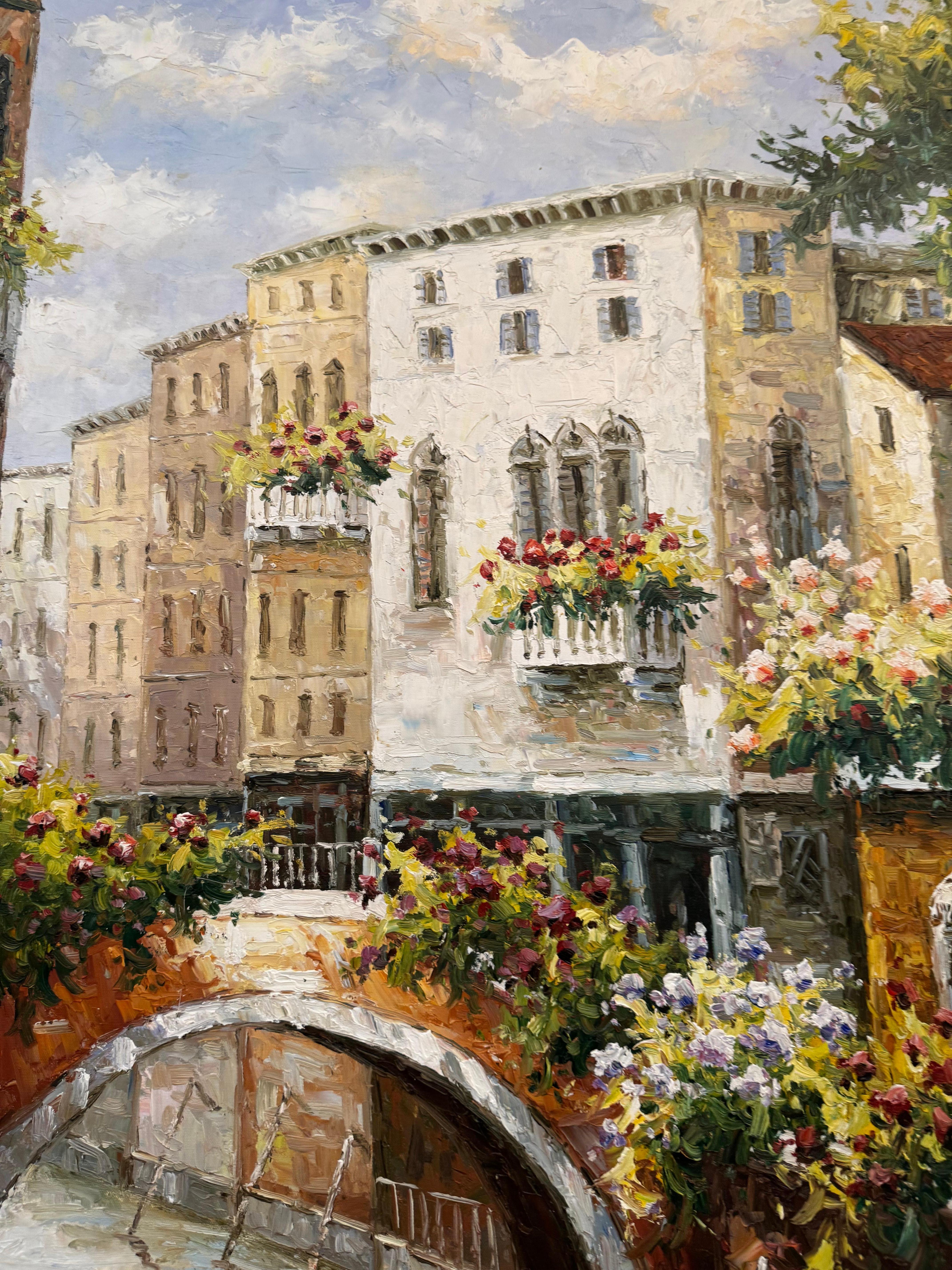 Quadro originale incorniciato di Canale di Venezia di Ranmondo in vendita 3