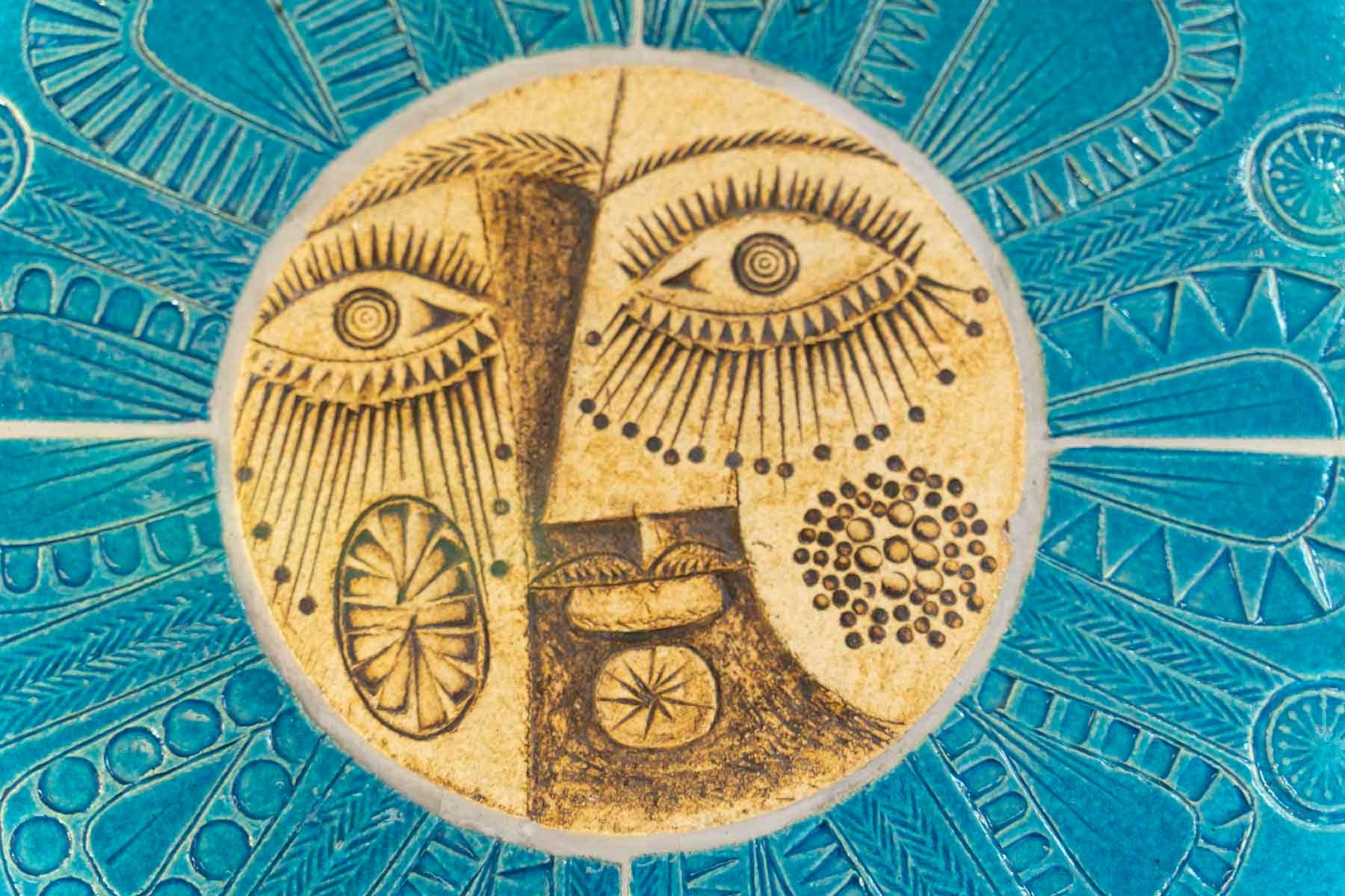 Mid-Century moderno Ceramica incorniciata di Roger Capron, circa 1960. in vendita