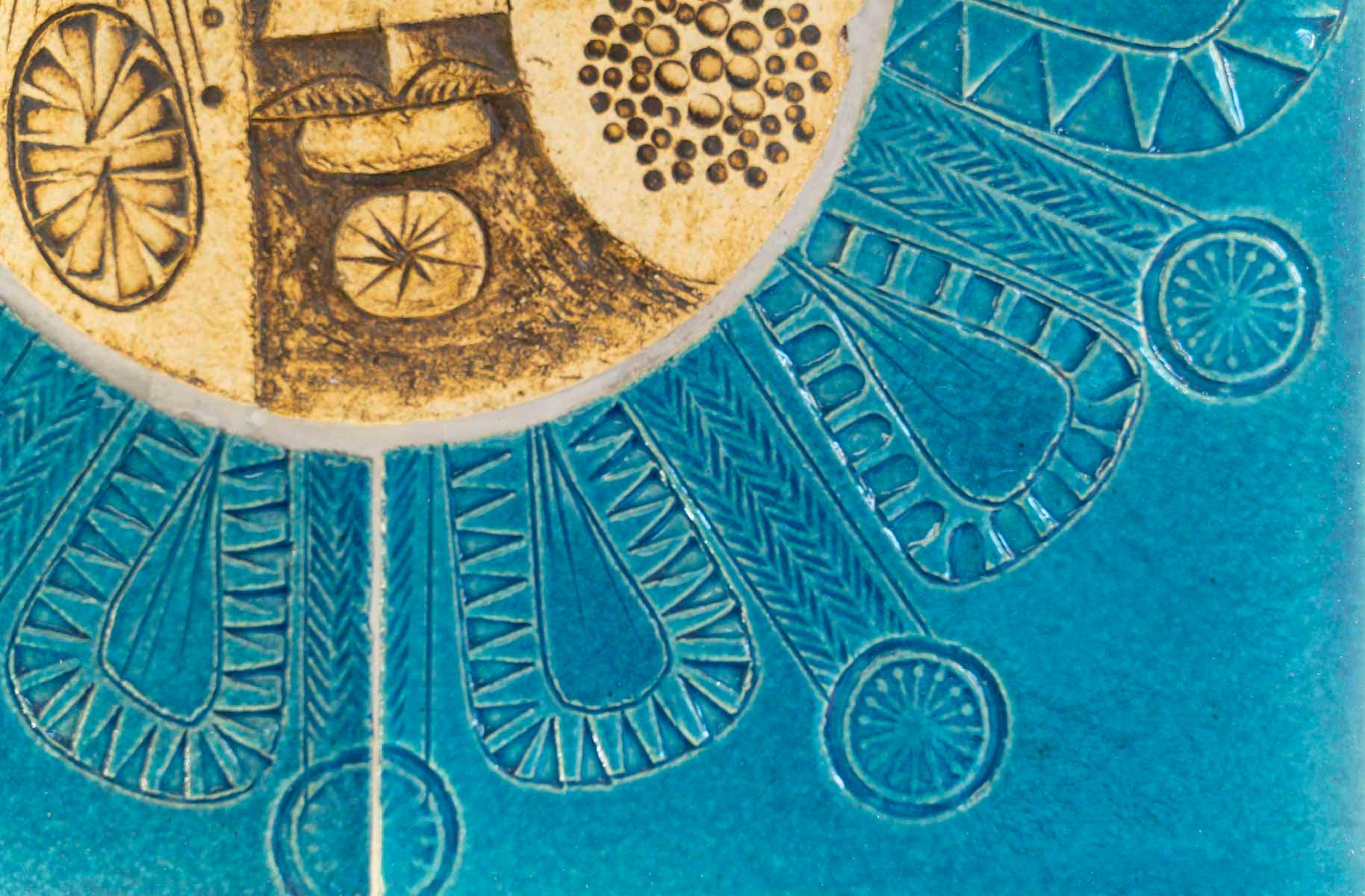 Francese Ceramica incorniciata di Roger Capron, circa 1960. in vendita