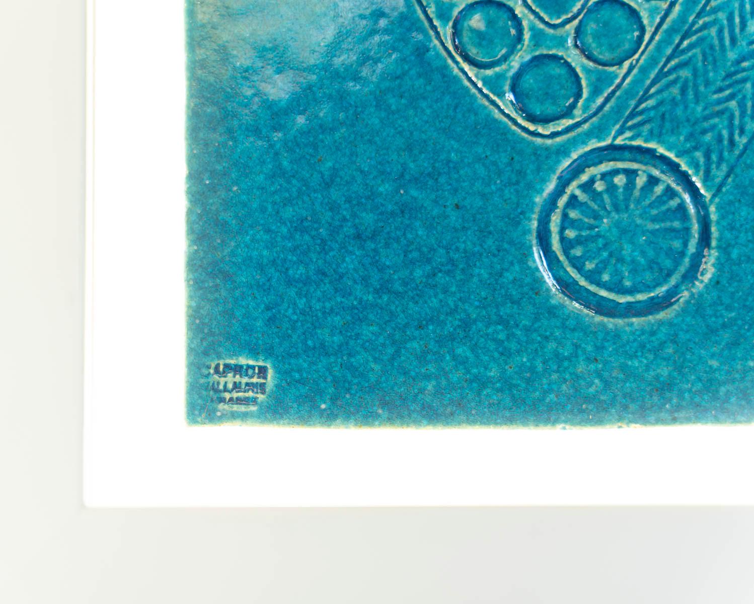 XX secolo Ceramica incorniciata di Roger Capron, circa 1960. in vendita