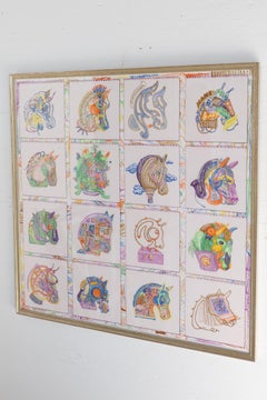 Sciarpa Chevaloscope Hermes con cornice