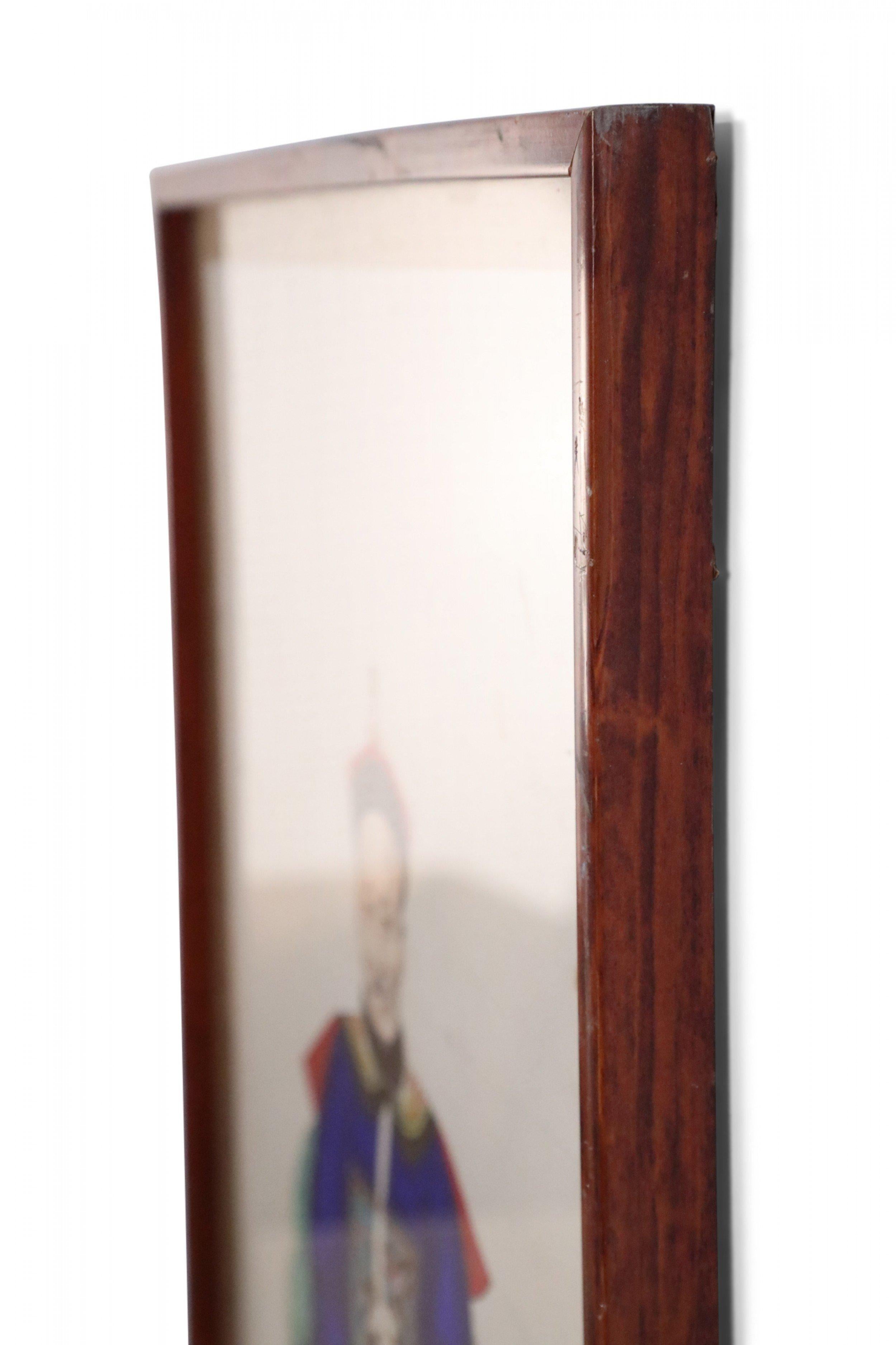 Framed Chinese Ancestor Portrait Print with Royal Blue Robes 2