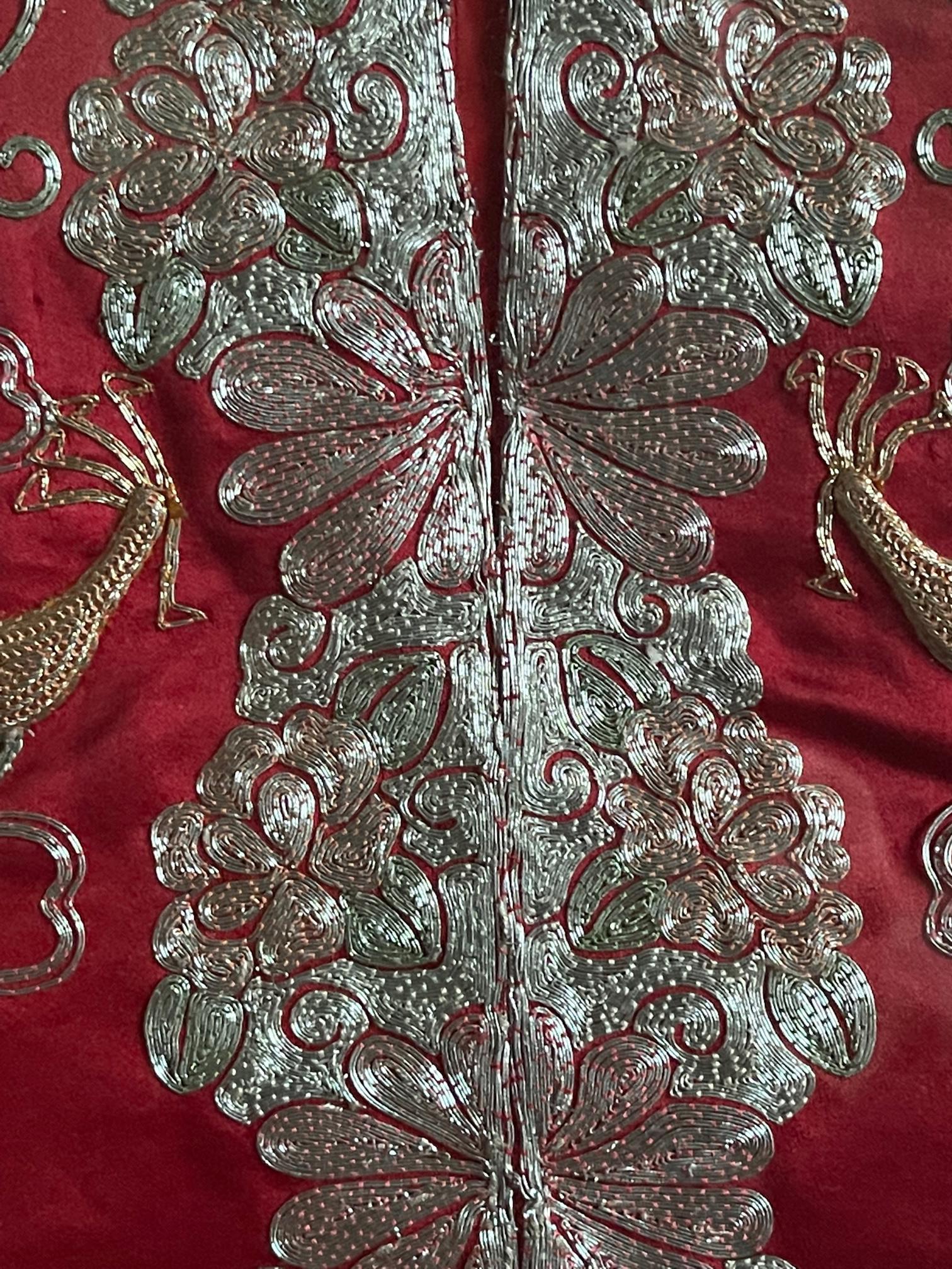 Silk Framed Chinese Embroidery Southern Bridal Jacket For Sale