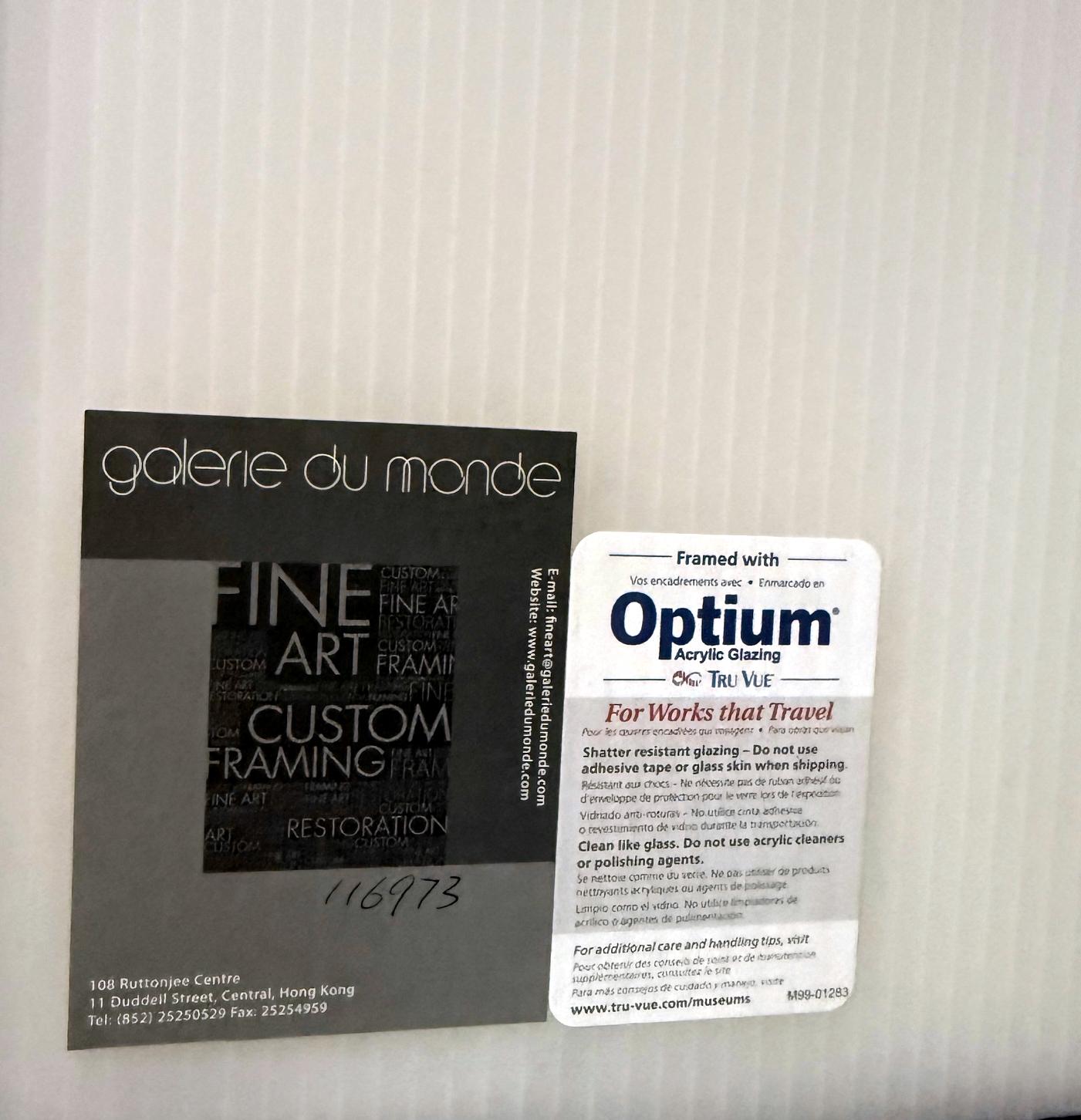 Gerahmte chinesische Tintenkunst Kalligraphie von Fung Ming-Chip im Angebot 9