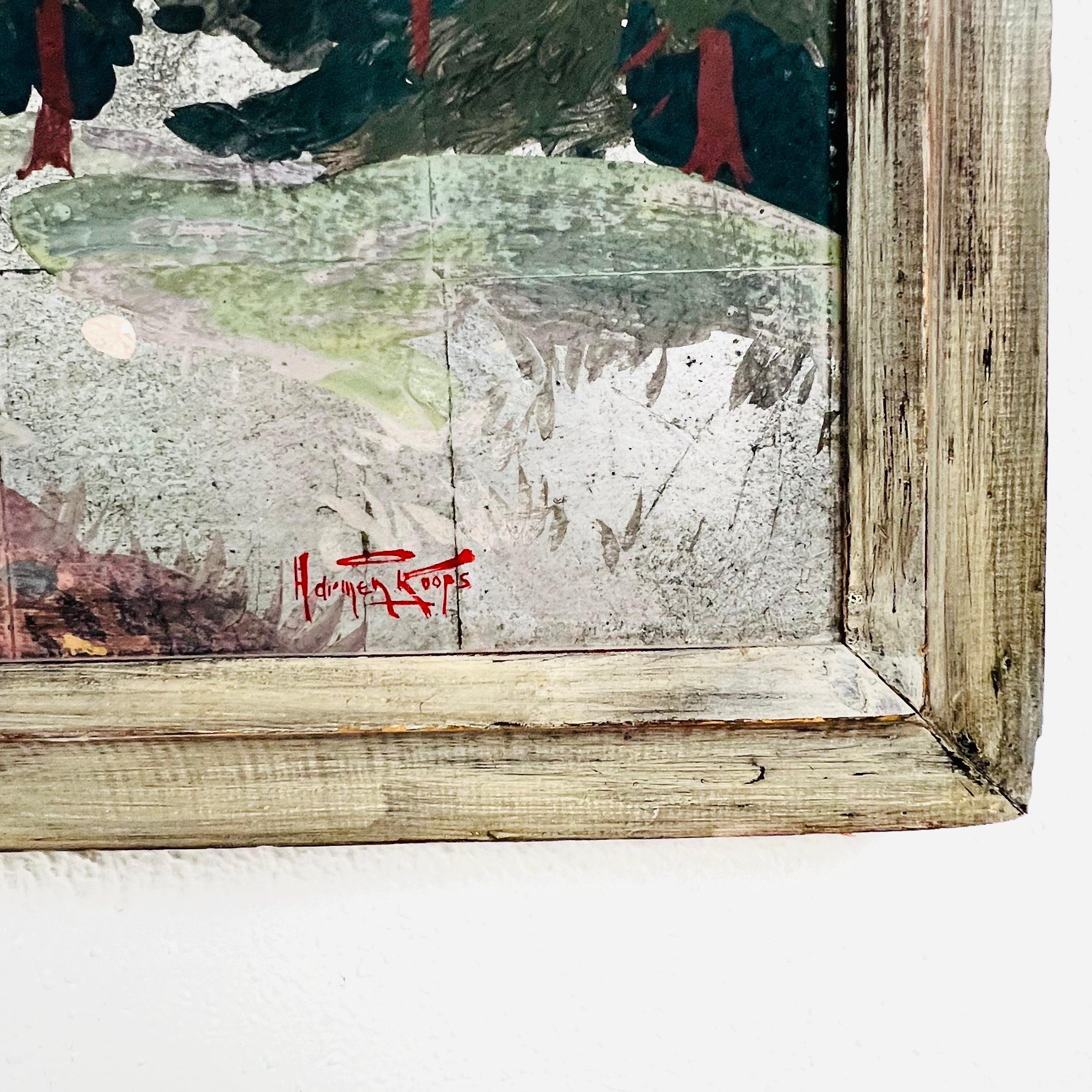 Wood Framed Chinoiserie Style Silver Leaf Panel For Sale
