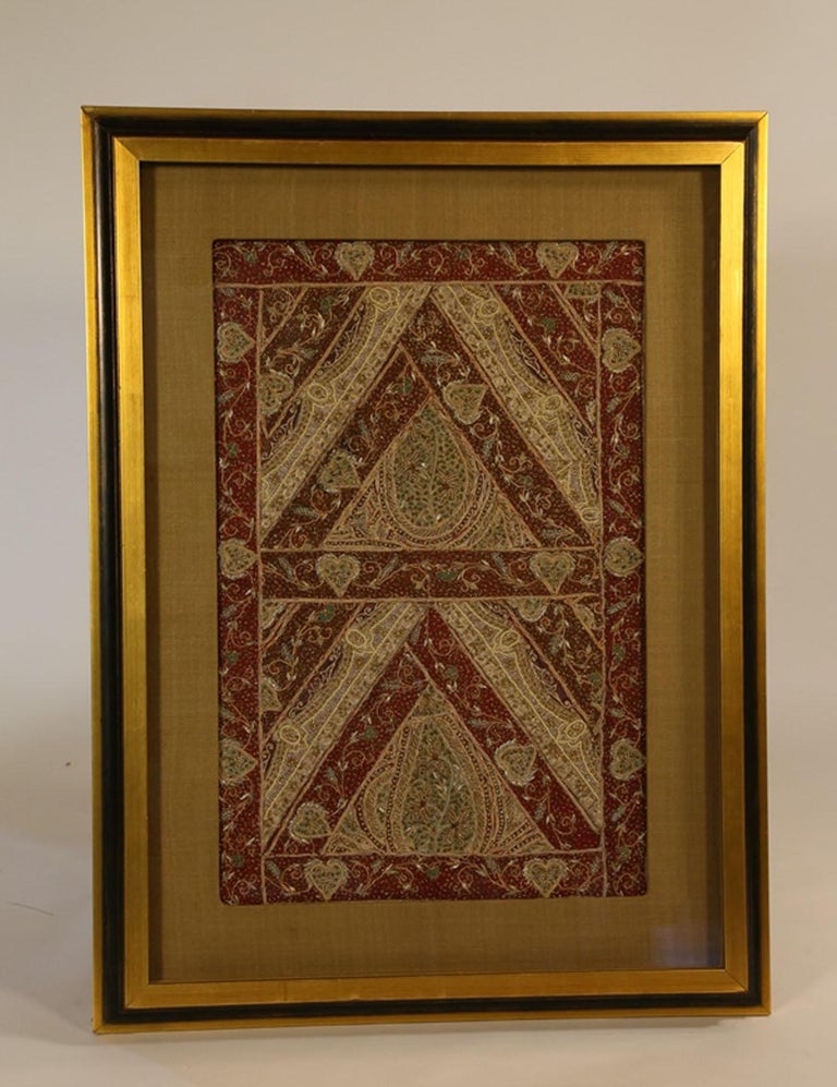 Framed Collage Of Antique Indian Wedding Dress For Sale At 1stdibs