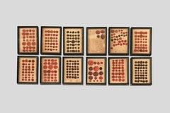 Framed Collection of 19th Century Dutch Wax Seals