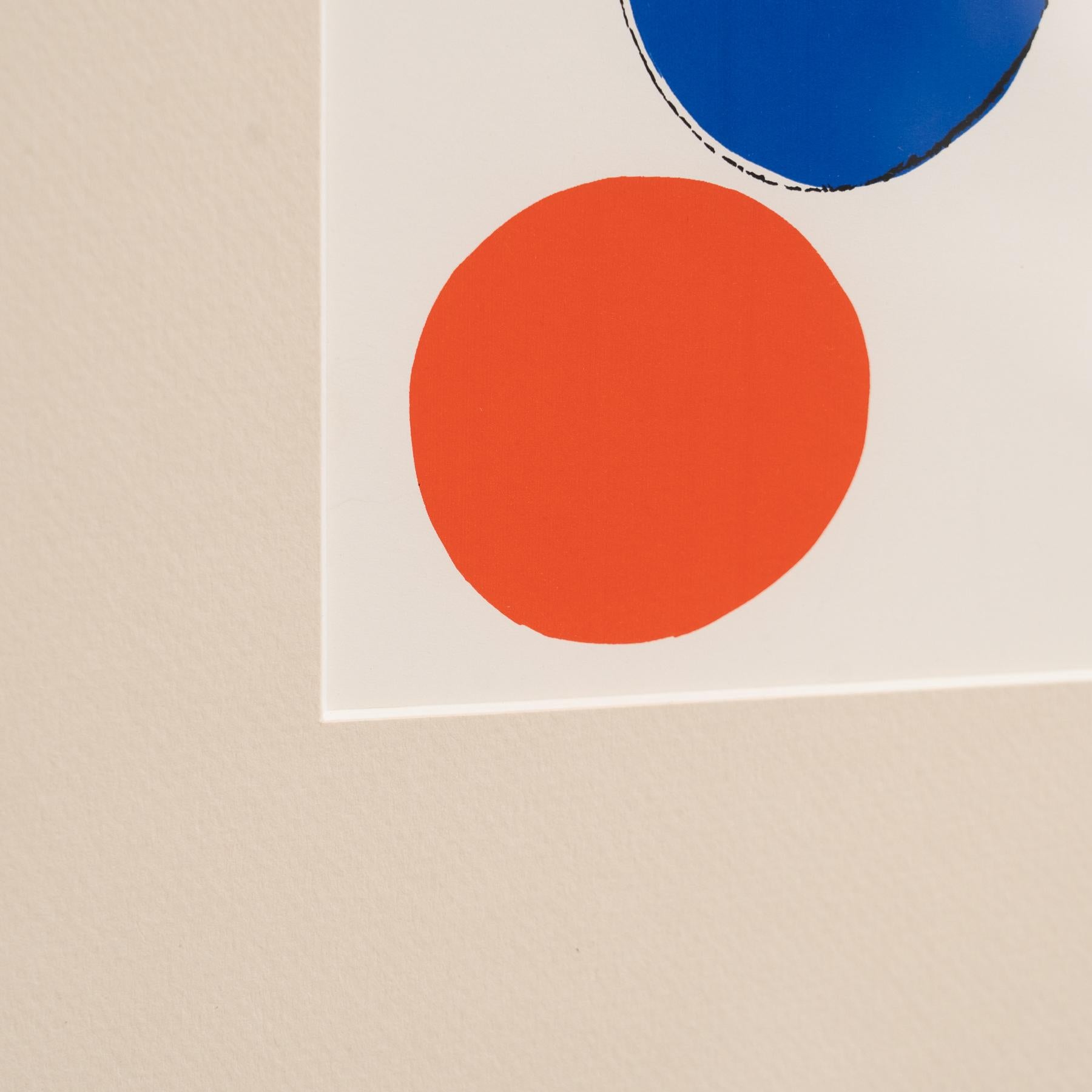 Framed Color Serigraphy by Alexander Calder - 