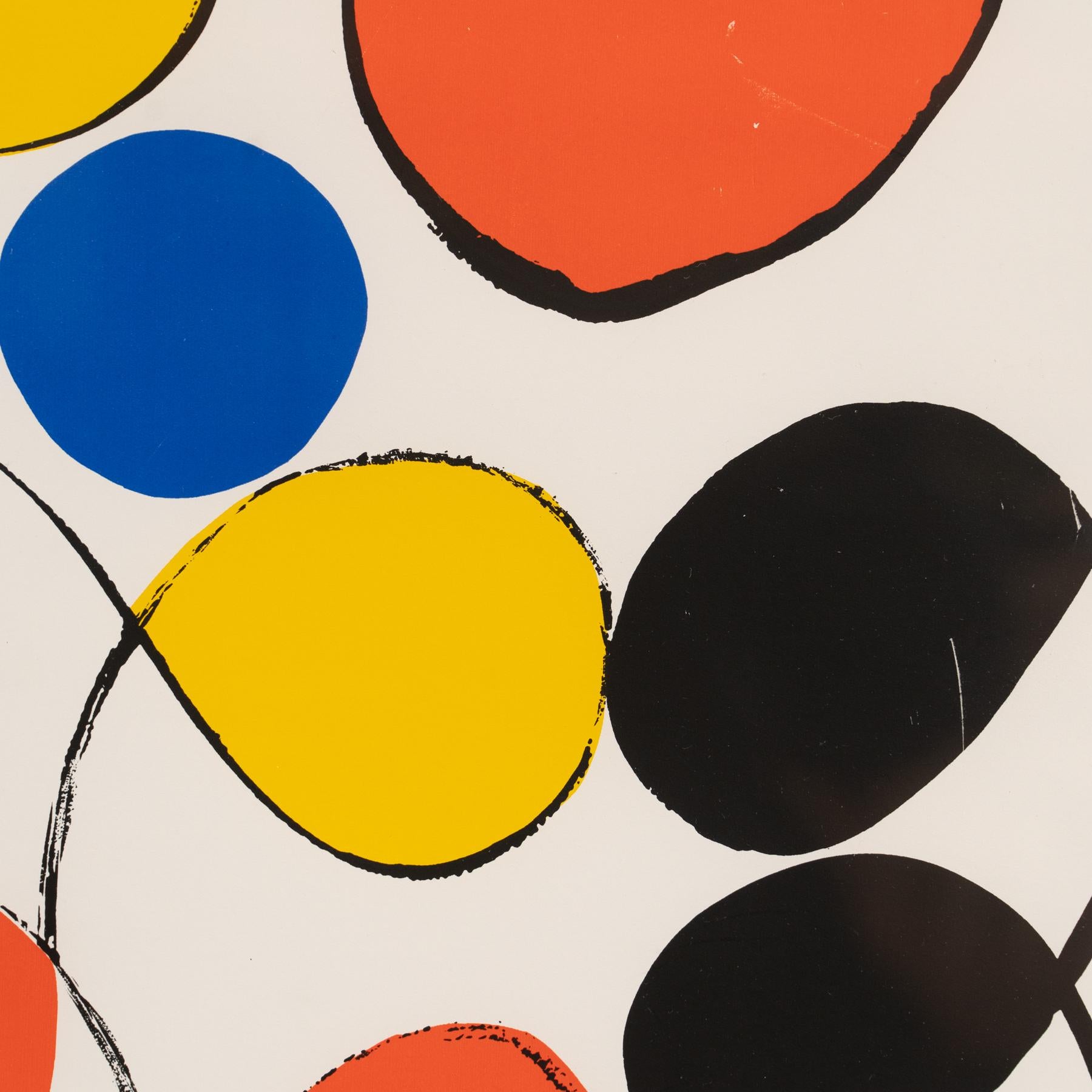 Paper Framed Color Serigraphy by Alexander Calder - 
