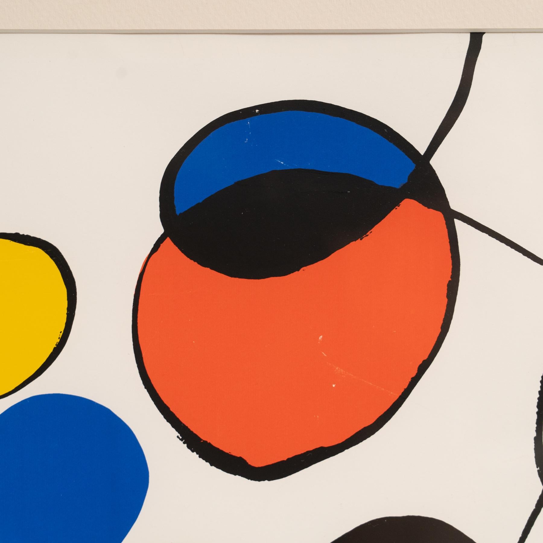 Framed Color Serigraphy by Alexander Calder - 