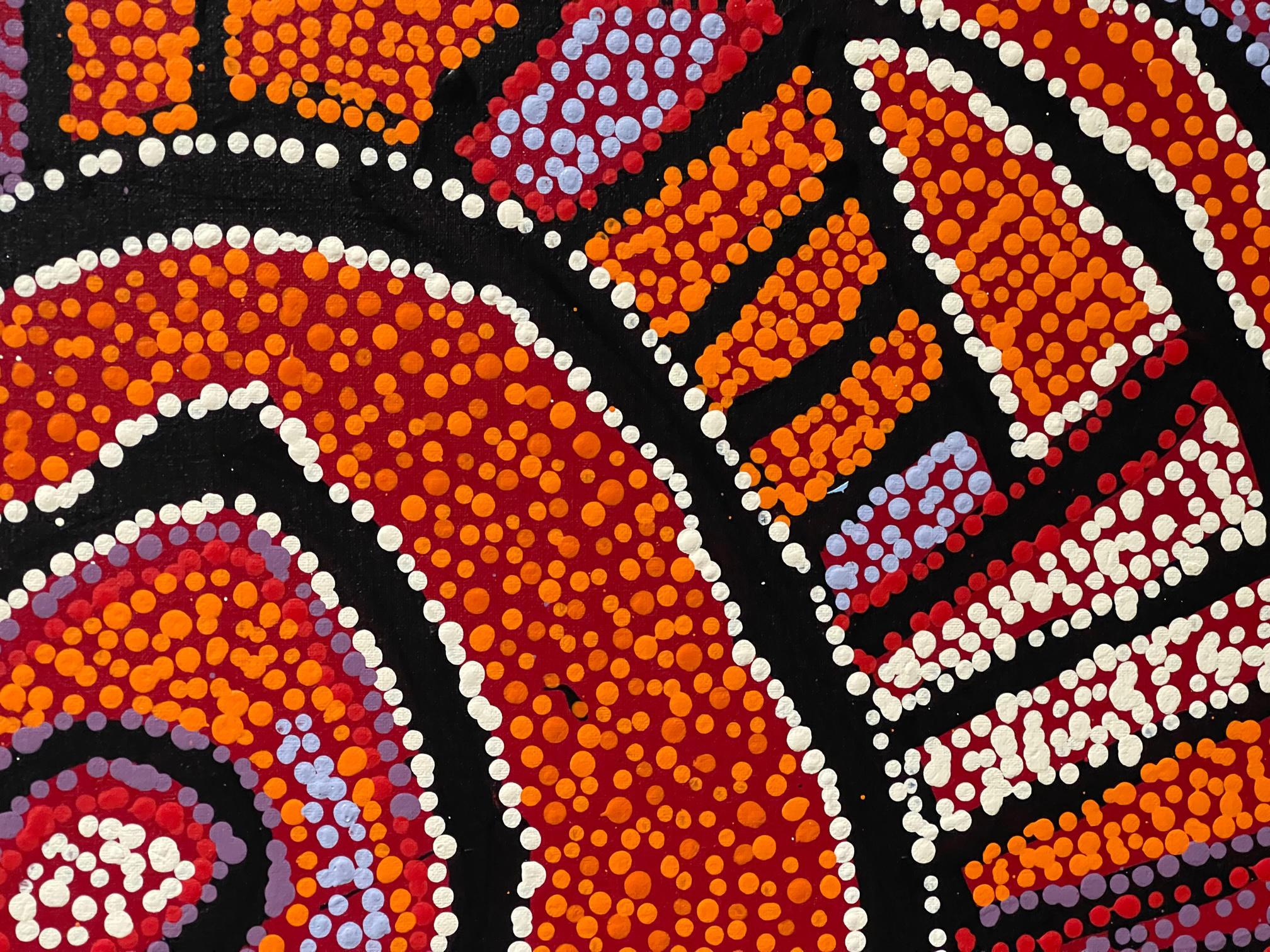 Framed Contemporary Australian Aboriginal Painting by Naata Nungurrayi 1